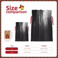 thumbnail image 3 of Naloa Monochrome Abstract Lines Drawstring Christmas Bags, 3D Xmas Gift Bags, Christmas Wrapping Bags, Xmas Goodie Bags, Treat Pouch Bags, Party Favor Bags-Medium, 3 of 9