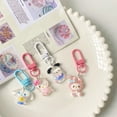 thumbnail image 3 of Sanrio-Llavero transparente de Hello Kitty, colgante de bolsa con bonito diseño de dibujos animados, perro, canela, Melody Kuromi, accesorios para llaves, 3 of 4