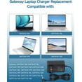 thumbnail image 2 of (ETL Listed) 12V 2A Laptop Charger for Gateway GWTC116-2BL GWTN156-11BK GWTC116 GWTN116 GWTN156 GWTN141 Round Tip Adapter, 2 of 7