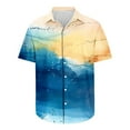 thumbnail image 4 of Gifts for Men! Horkkom Hawaiian Shirt for Men Casual Short Sleeve Button Up Beach Shirts Summer Holiday Printed Shirts, 4 of 5