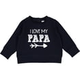 thumbnail image 2 of Inktastic I Love My Papa with Arrow Baby Sweatshirt, 2 of 4
