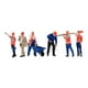thumbnail image 3 of 6 figuras en miniatura, modelo a escala 1/64, figuras de personas, trabajadores, escenas de diorama Estilo A, 3 of 9