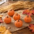 thumbnail image 4 of BUTASY Fall Pumpkin Decorations for Home-5Pcs Realistic Plastic Pumpkins for Indoor Outdoor Thanksgiving Centerpieces Party Decor, 4 of 7