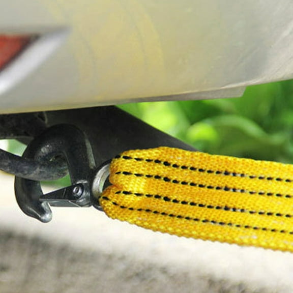 IDEANATEGRATE Tow Straps Car Trailer 2Set 11.8X1.8X0.4in Yellow for Towing