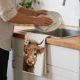 thumbnail image 5 of DefiDgd 2pcs 26x18inch Highland Cattle Kitchen Towels,Absorbent Dish Towels,Farmhouse Hand Towel for Kitchen Bathroom Decor Housewarming Gift(A), 5 of 6