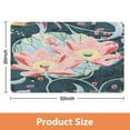 thumbnail image 3 of Modern Non-Slip Floral Rug 20x32 Inch - Green Washable Carpet for Bedroom, Bathroom, Entryway and Laundry Room - Small Distressed Accent Floor Rug, 3 of 5