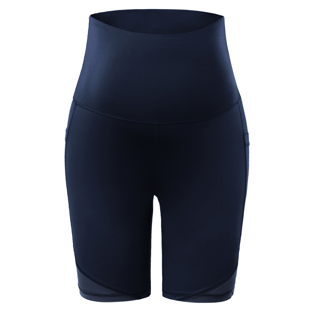 Maacie Women Maternity OverTheBelly Shorts Workout Yoga Mesh