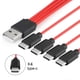 thumbnail image 3 of 4-in-1 Laptop Converter Cable to USB A-Type-C Splitter Multiple Charging Cables, 3 of 5