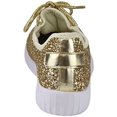thumbnail image 5 of Forever FM74 Women's Lace Up Glitter White Sole Street Sneakers, 5 of 6