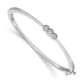 thumbnail image 4 of 14K White Gold AA Diamond Bangle Bracelet, 4 of 5