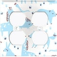 thumbnail image 3 of Metal Light Switch Plate Cover Cute Nature Wild Animals Blue ZOO002, 3 of 13