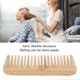 thumbnail image 5 of Peine de madera de dientes anchos para cabello grueso, peine antiestático de madera de durazno con mango ergonómico., 5 of 5