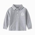 thumbnail image 1 of WUANDIXFA T-Shirt à Col Rond pour Garçons Été Basique Uni à Manches Longues T-Shirt à Col Rond pour Garçons T-Shirt à Col Rond pour Garçons, Gris, 2-3 Ans, 1 of 5
