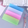 thumbnail image 7 of Solid Blue Hard Stackable Plastic Stationery Storage Box Tight Snap Closure Single Compartment Pen & Small Supply Organizer For Desktop Countertop, 7 of 7