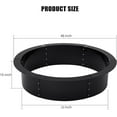 thumbnail image 3 of 45-Inch Outer/39-Inch Inner Fire Pit Ring, Heavy Duty Solid Steel Fire Rings for Outside Wood Burning, DIY Fire Ring Liner for Beach Camping,Outside In-Ground, BBQ Grill, 3 of 8