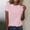 Pink, variant on ATENAR T Shirts for Women Printed Shirts Crew Neck Short Sleeve Tops White L