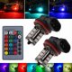 thumbnail image 3 of Paquete de 2 bombillas antiniebla Rgb H8/H11, luces antiniebla Led Rgb multicolores, bombillas de conducción con control remoto H8/H11, 3 of 4