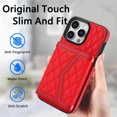 thumbnail image 4 of Compatible with iPhone 15 Pro max Wallet Case for Women Crossbody Phone Case PU Leather Zipper Handbag Wrist Strap Cover Credit Card Holder,for Apple 15 Pro,Cell Phone Cases, 4 of 8