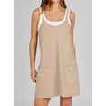 thumbnail image 6 of Yesfashion Womens Tennis Dress Workout Mini Dress with Shorts Sleeveless Spaghetti Straps Golf Athletic Dresses, 6 of 8