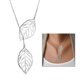 thumbnail image 3 of Double Leaves U Pendant Necklace, Premium Craftsmanship, Great for Holidays, 3 of 4