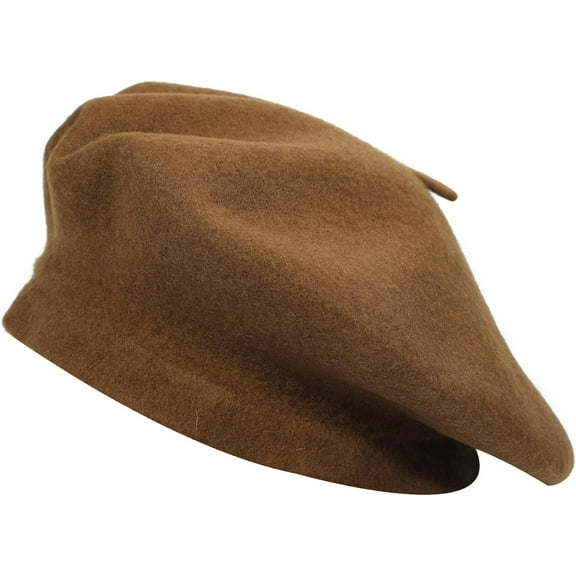 1Pcs Wool French Beret Hat Solid Color Beret Cap for Women Girls