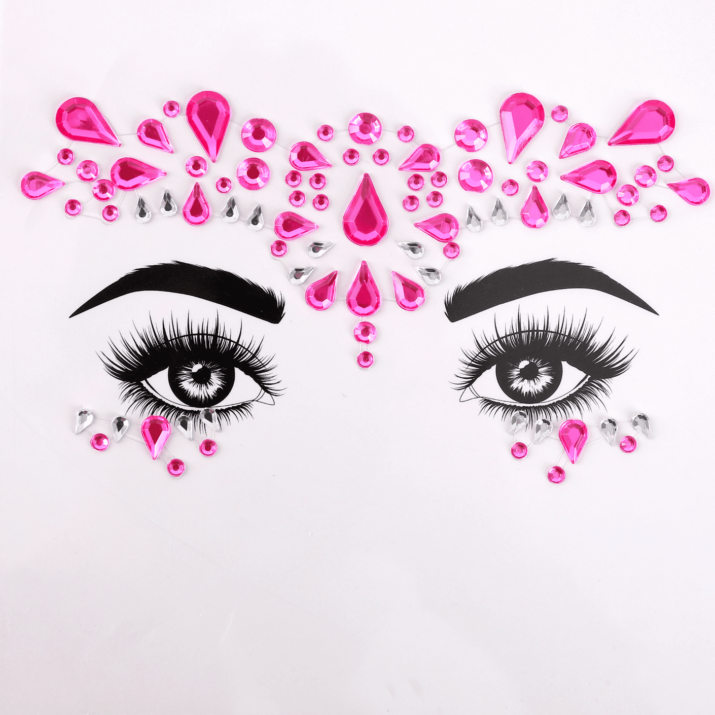 Profusion Cosmetics Pink Dazzling Face and Body Gems - Glam