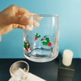 thumbnail image 3 of BOSALY 14 oz Charm Christmas Inlay Double Old Fashioned Glass, Christmas Decorations for Home Room Table Decors, 4.33" Xmas Drinking Cup with Patterns for Water Wine Juice, Unique Christmas Gifts, 3 of 7