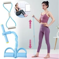 21 Fitness Resistance Belt, Multifunction Tension Rope, 6-tube Yoga Pedal Puller, Flexible Pedal Ankle Joint Tractor, New Sit Up Leg Stretching Rope Exercise Belt with Handle for Stretching Exercise