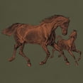 thumbnail image 3 of CafePress - Chestnut Mare And Foal Dark T Shirt - Men's Classic Graphic Cotton T-Shirt, 3 of 4