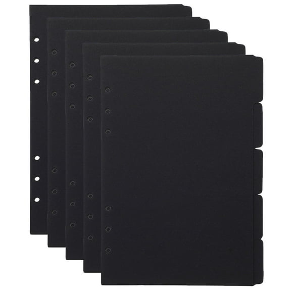 QUMIIRITY 5Ud Divisores De Página Para Archivador Con Pestañas De Papel Duradero