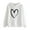 White, variant on Sweatshirts for Women Trendy Graphic Hoodies Pullover Winter Comfy Hooded Long Sleeve Puff Drop Shoulder Hoody Heart Print Leisure Polyester Sweatshirts(Red,L)