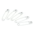 thumbnail image 1 of Uxcell Safety Pins 0.98 Inch Metal Small Sewing Pins White 500Pcs, 1 of 5