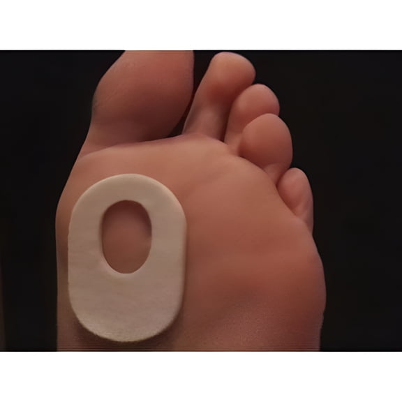 PrimeMed Pedi-pads Non-Slip 1/8in Corn & Callus Remover with 100 Brown Felt Callus Pads, 100 Count
