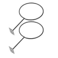 thumbnail image 1 of Moluckfu 2Ud Rack Pared Para Baloncesto Material Hierro Negro Fácil De Fijar Y Usar, 1 of 8
