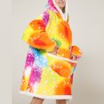 thumbnail image 2 of Wearable Blanket Hoodie, Cute Pattern Print Comfortable Large Pockets Hooded Blanket Sweatshirt Flannel  For Sleeping For Men ANGGREK Estrella de Colores Tamaño Promedio para Adultos, 2 of 6