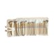 thumbnail image 4 of unbranded 24Ud De Brochas De Maquillaje Beige Con Estuche Portátil Aluminio Y Madera Para Uso Cosmético, 4 of 8