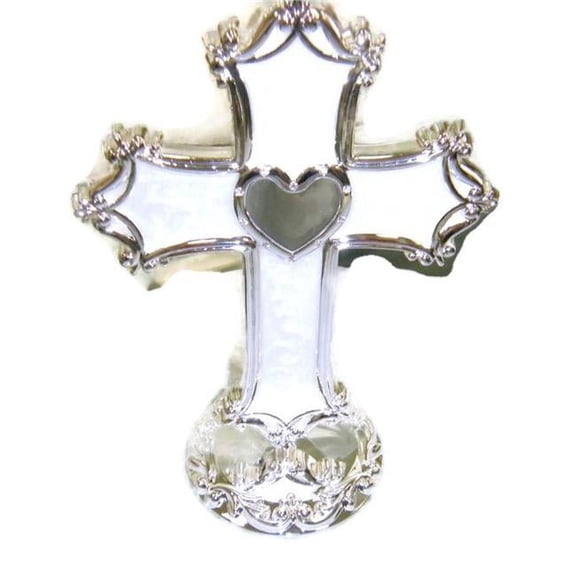 Jiallo Silver Plated Enamelled Cross
