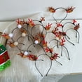 thumbnail image 3 of Diadema de astas navideñas, bonita cueva para el cabello para Halloween, paquete de cabello fino, bonita pinza para el cabello, tocado para el cabello a presión, estilo fresco y dulce, 3 of 5