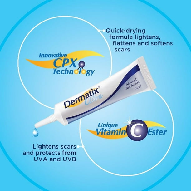Dermatixダーマティックス　ウルトラ　15g x2本 Dermatix Ultra Scar Gel - Advanced Silicone Scar Treatment for