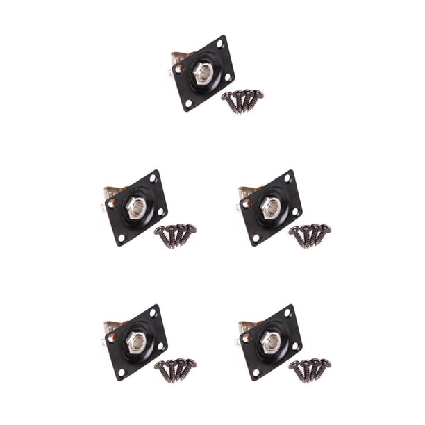 Panel de toma de Audio Soidarity para guitarra eléctrica Gibson TL 1/4 6,35mm montaje de conector cuadrado Type5 NO5
