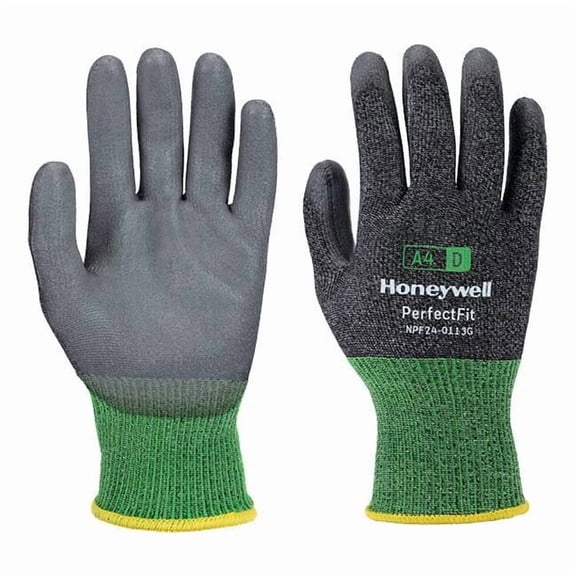 Honeywell Cut-Resistant Gloves, Cut Level A4 ,PU ,Rough ,M 1 PR NPF24-0113G-8/M