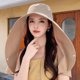 thumbnail image 2 of Quick Drying Adult Ponytail Hat Sunproof Neck and Shoulder Cover Visor Hat Cycling Fishing Hat with Ponytail Hole Yellow, 2 of 4