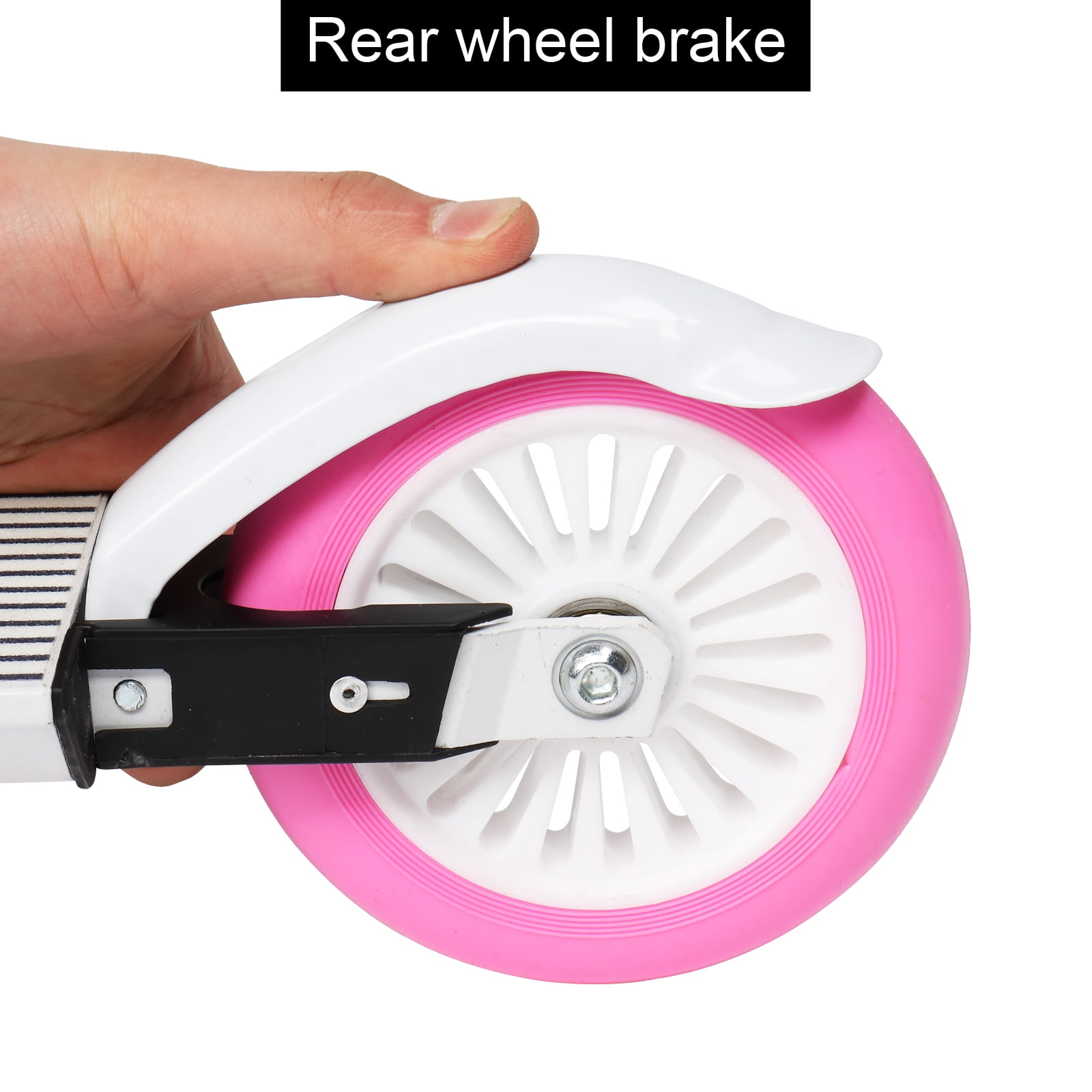 Private Jungle Scooter for Teens,2 Wheels 3 Adjustable Height Easy Folding,Best Gift for Age Age 2-5,Pink