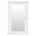 thumbnail image 4 of Ktaxon Bathroom Cabinet Wall Mount Mirrored Medicine Cabinet Storage Organizer with Single Door and Adjustable Shelves White, 4 of 13