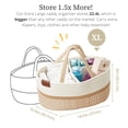 thumbnail image 3 of Organizador Baby Caddy DECOMOMO XL 47x27x20 cm Beige Blanco, 3 of 9