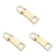 thumbnail image 3 of Langgg 3pcs/set Reusable Zippers Pull Tab - Universal Metal Zippers Replacement Zippers Replacement Header Number 3 * Gold 3Set, 3 of 6