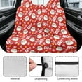 thumbnail image 6 of Xoenoiee Santa Claus Candy Star Print Rear Bench Car Seat Cover Towel Protector, Christmas Decoration Heavy Duty Universal Fit Automotive Backseat Protector for Cars SUVs Truck, 6 of 7