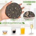 thumbnail image 2 of Yayeee 6 PCS Drink Coasters with Holder Set Woven Absorbent Round Tabletop Hot Pad, Floral Dragon Pattern, 2 of 7