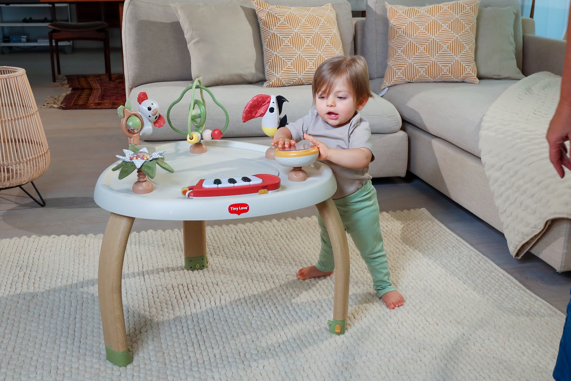 Tiny love centre d'activités 5 en 1, jouets, pousseur, évolutif  table+chaise, 3 mois a 3 ans, meadow days TINY LOVE Pas Cher 