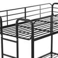 Your Zone Kids Metal Twin over Twin Quad Bunk Bed with Ladder and